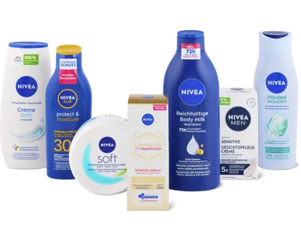 Gesamtes Nivea Sortiment