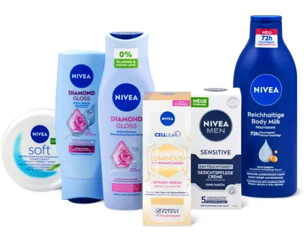 Gesamtes Nivea Sortiment