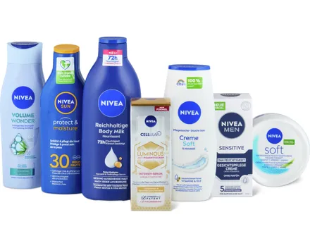 Gesamtes Nivea Sortiment