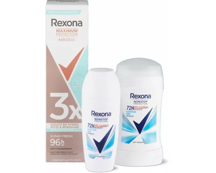 Gesamtes Rexona Sortiment