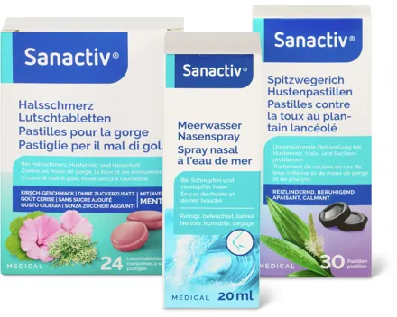 Gesamtes Sanactiv Sortiment