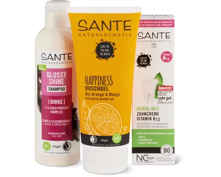 Gesamtes Sante Sortiment