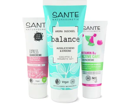Gesamtes Sante Sortiment