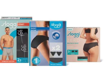 Gesamtes Sloggi-Damen- und -Herrenwäsche-Sortiment