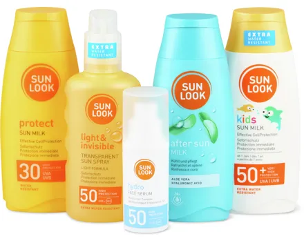 Gesamtes Sun Look Sortiment