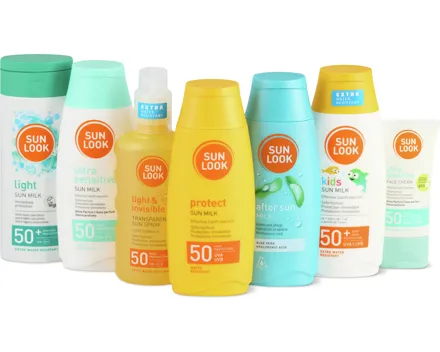 Gesamtes Sun Look Sortiment