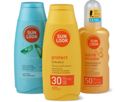 Gesamtes Sun Look Sortiment