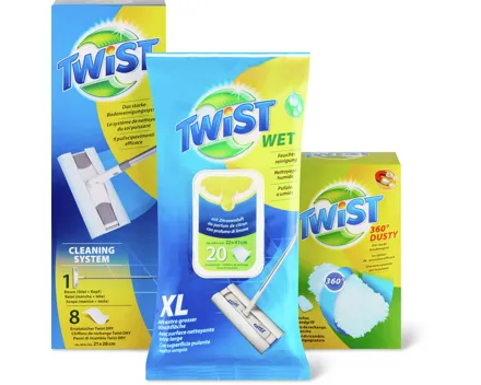 Gesamtes Twist Bodenreinigungs-Sortiment