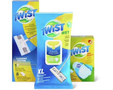 Gesamtes Twist Bodenreinigungs-Sortiment