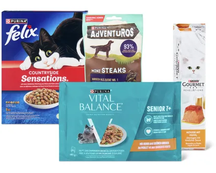 Gesamtes Vital Balance, Felix, Gourmet und Adventuros Sortiment