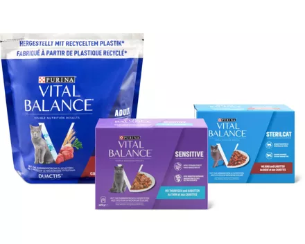 Gesamtes Vital Balance Katzenfutter-Sortiment