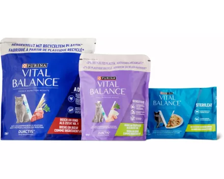 Gesamtes Vital Balance Katzenfutter-Sortiment