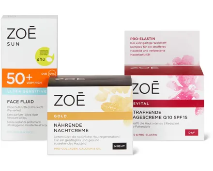 Gesamtes Zoé Sortiment