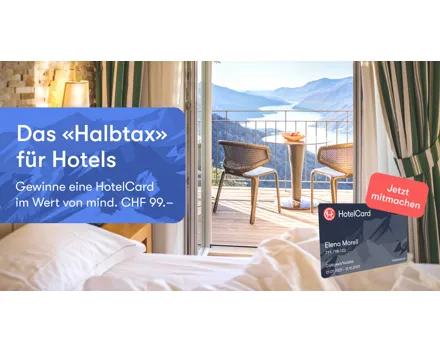 Gewinne 1 von 6 HotelCard-Mitgliedschaften