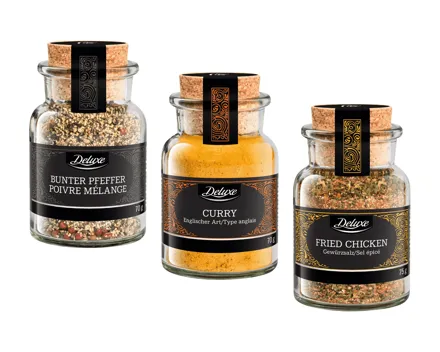 Gewürze im Korkenglas