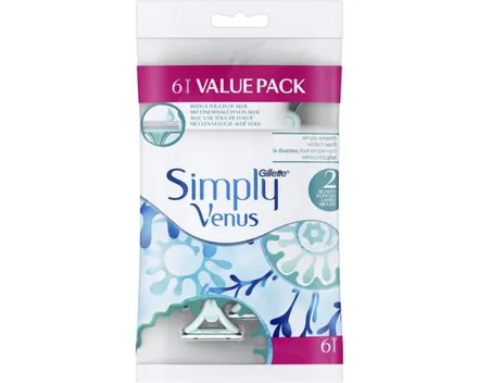 Gillette Einweg Simply Venus Rasierer 4 + 2 Stück