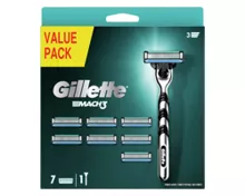 GILLETTE Mach 3-Rasierer +8 Ersatzklingen