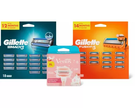 Gillette- oder Gillette Venus-Ersatzklingen