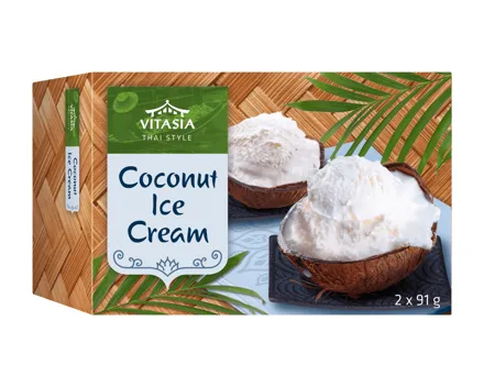 Glace mit Kokosnussgeschmack