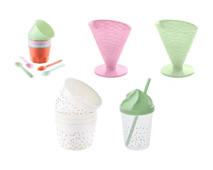 Glacebecher-Set/Trinkbecher-Set