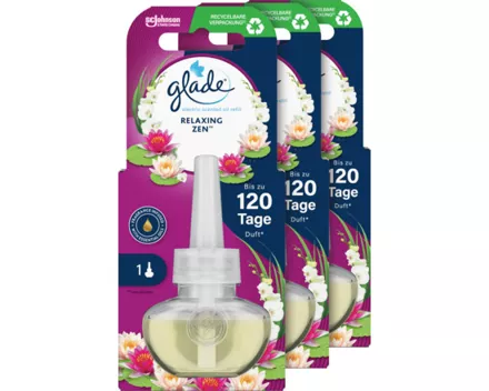 Glade Duftstecker Nachfüller Relaxing Zen 3 x 20 ml