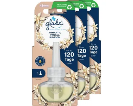 Glade Duftstecker Nachfüller Romantic Vanilla Blossom 3 x 20 ml