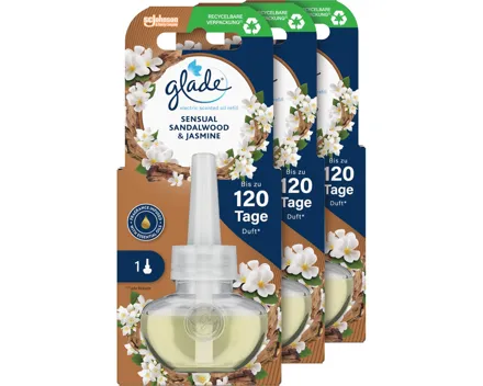 Glade Duftstecker Nachfüller Sensual Sandelwood & Jasmin 3 x 20 ml