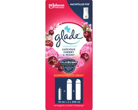 Glade Touch & Fresh Cherry & Peony Refill 2x10ml