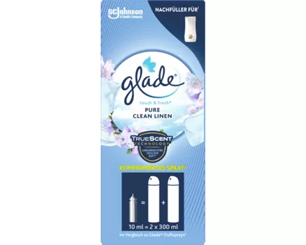 Glade Touch & Fresh Pure Clean Linen Refill 2x10ml