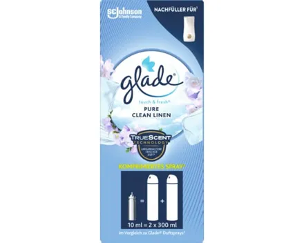 Glade Touch & Fresh Pure Clean Linen Refill 2x10ml