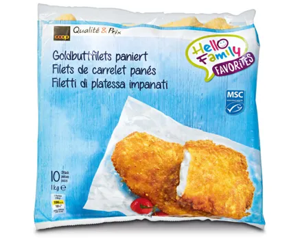 Goldbuttfilets paniert MSC 10 Stück