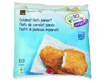Goldbuttfilets paniert MSC 10 Stück