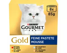 Gourmet Gold Katzenfutter Terrine assortiert 8x85g