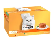 GOURMET GOLD Katzennassnahrung raffiniertes Ragout