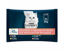 Gourmet Perle Katzenfutter in Sauce Fleisch & Lachs assortiert 4x85g