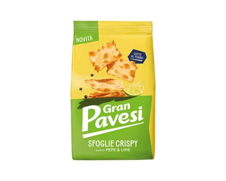 Gran Pavesi Sfoglie Crispy Pfeffer & Limette