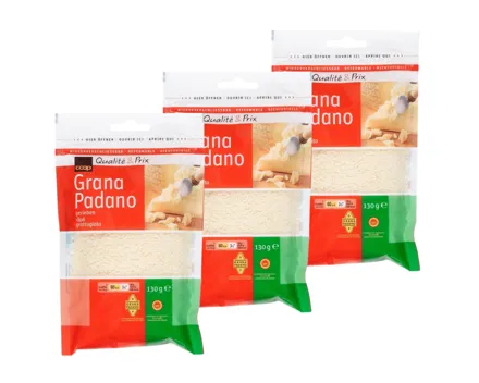 Grana Padano Reibkäse 3x 130g