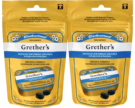 Grether's Halspastillen Blackcurrant