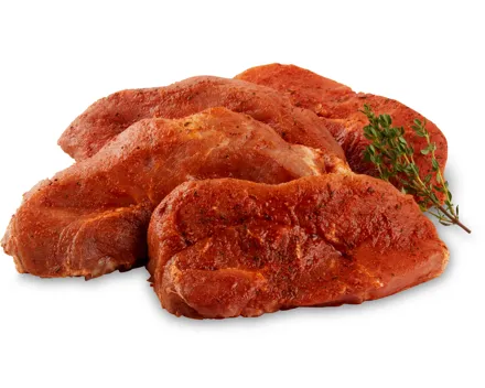 Grill mi Schweinshuftsteaks mariniert, IP-SUISSE