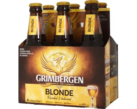 Grimbergen Bière d'Abbaye Blonde 6 x 33 cl