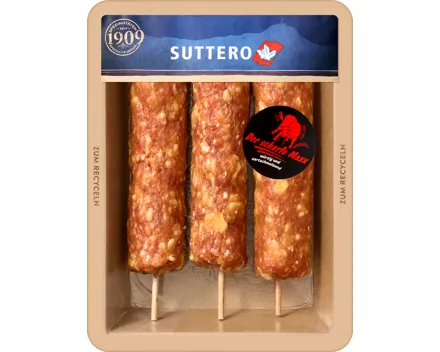 Hackfleisch-Spiess mit Der scharfe Maxx