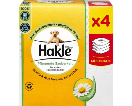 Hakle feuchte Toilettentücher Pflegende Sauberkeit Kamille & Aloe Vera