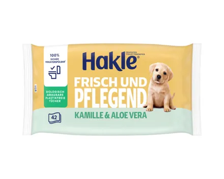 Hakle Pflegende Sauberkeit Feuchttücher, 42 Stück