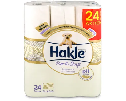 Hakle Pur&Sanft 5-lagig 24 Rollen