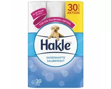 Hakle Sagenhafte Sauberkeit Toilettenpapier Weiss, 30 Rollen