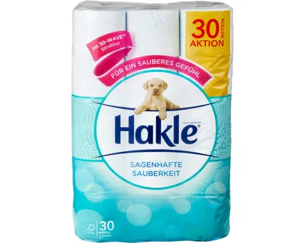 Hakle Toilettenpapier Sagenhafte Sauberkeit Blau