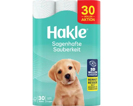 Hakle Toilettenpapier Sagenhafte Sauberkeit Blau