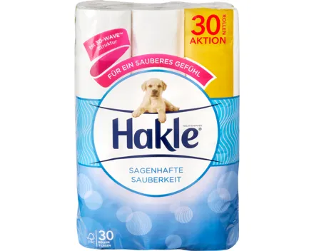 Hakle Toilettenpapier Sagenhafte Sauberkeit Weiss