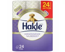 Hakle Toilettenpapier Verwöhnende Sauberkeit 4-lagig 24 Rollen