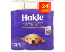 Hakle Verwöhnende Sauberkeit Toilettenpapier, 24 Rollen